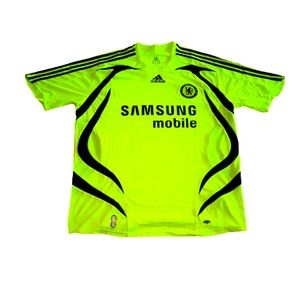 ADIDAS CHELSEA 2008 AWAY JERSEY NEON GREEN